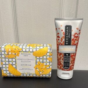 Beekman 1802 9 oz. Honey & Orange Blossom Goat Milk Soap and 2 oz. Hand Cream